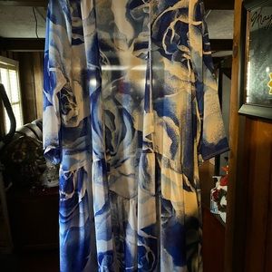 Lady’s coverall, blue flowers